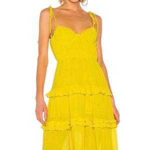 Tularosa Tinsley yellow maxi dress